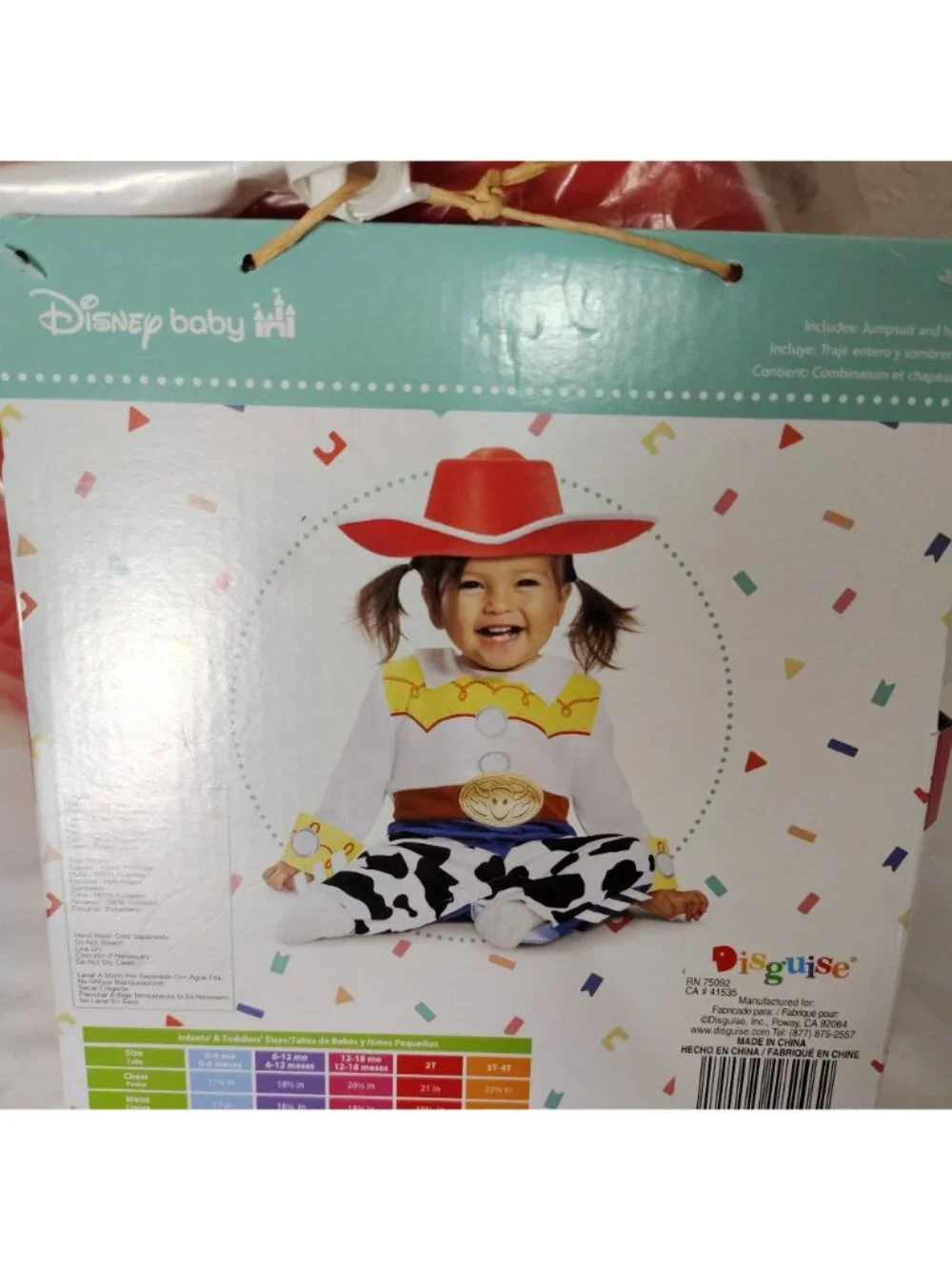 Disguise Infant 12-18 Mo Disney Baby Toy Story Jessie Complete Halloween Costume